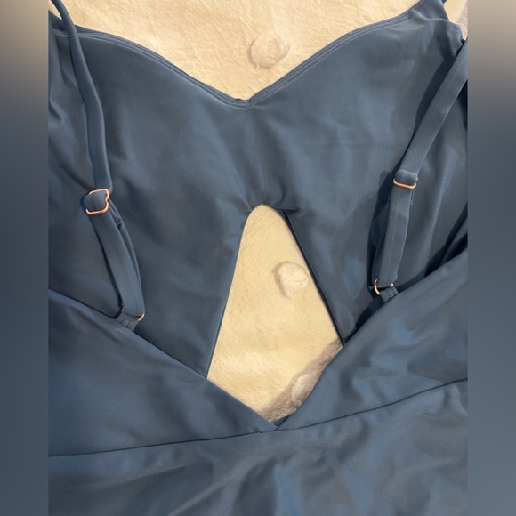 Jolyn Swimwear Ariana in Laguna | Blue One Piece Swimsuit with Cutouts - Picture 6 of 9